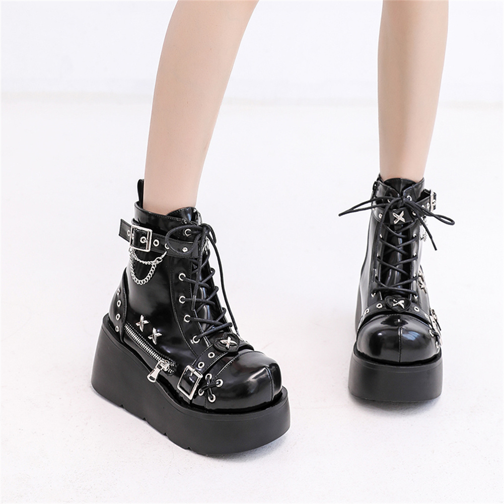 Brand New Ladies Goth Platform - Street Fashion Goth reseña y precio