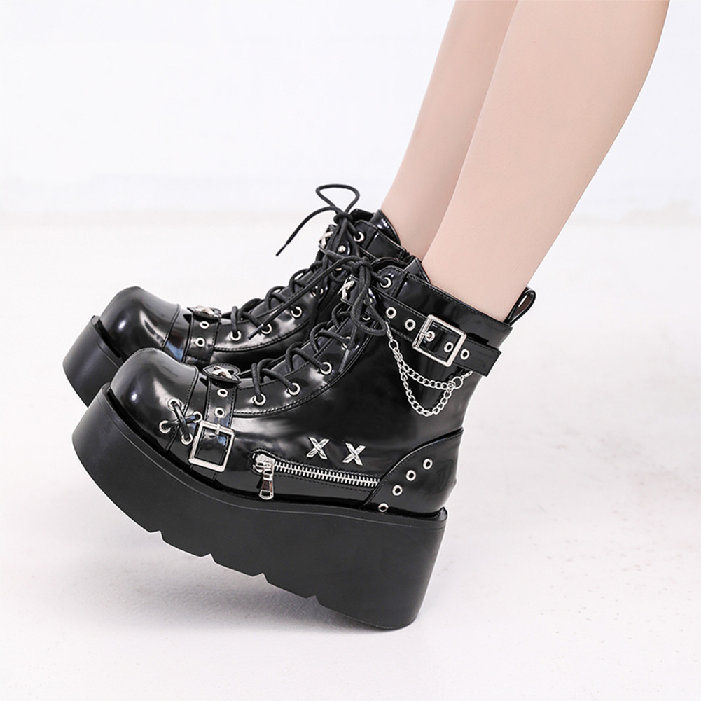 Brand New Ladies Goth Platform - Street Fashion Goth reseña y precio