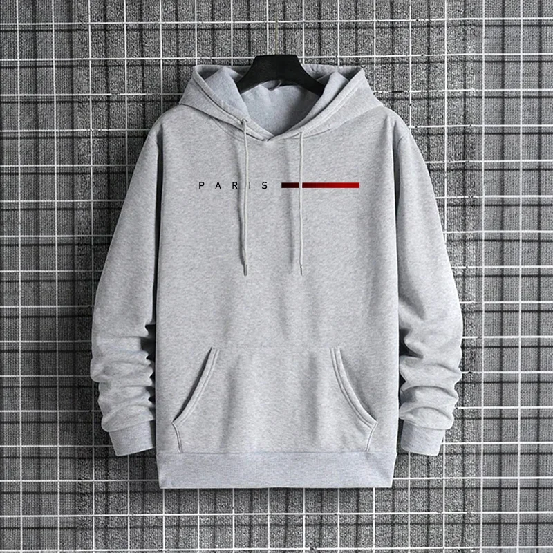 Trendy Mens Hooded Sweatshirt  - Street Fashion Paris 2025 reseña y precio