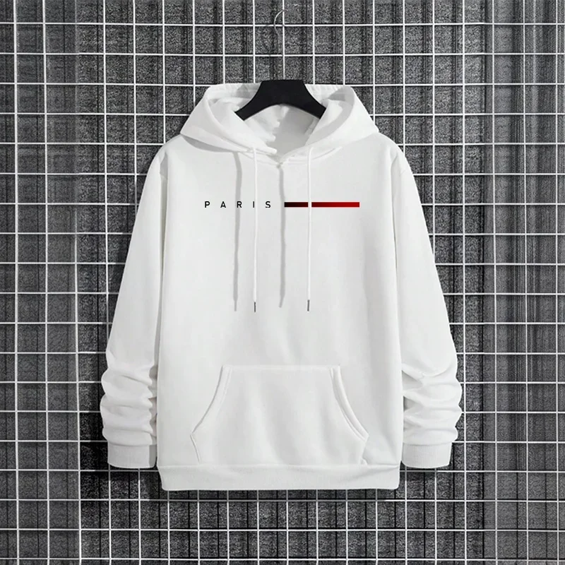 Trendy Mens Hooded Sweatshirt  - Street Fashion Paris 2025 reseña y precio