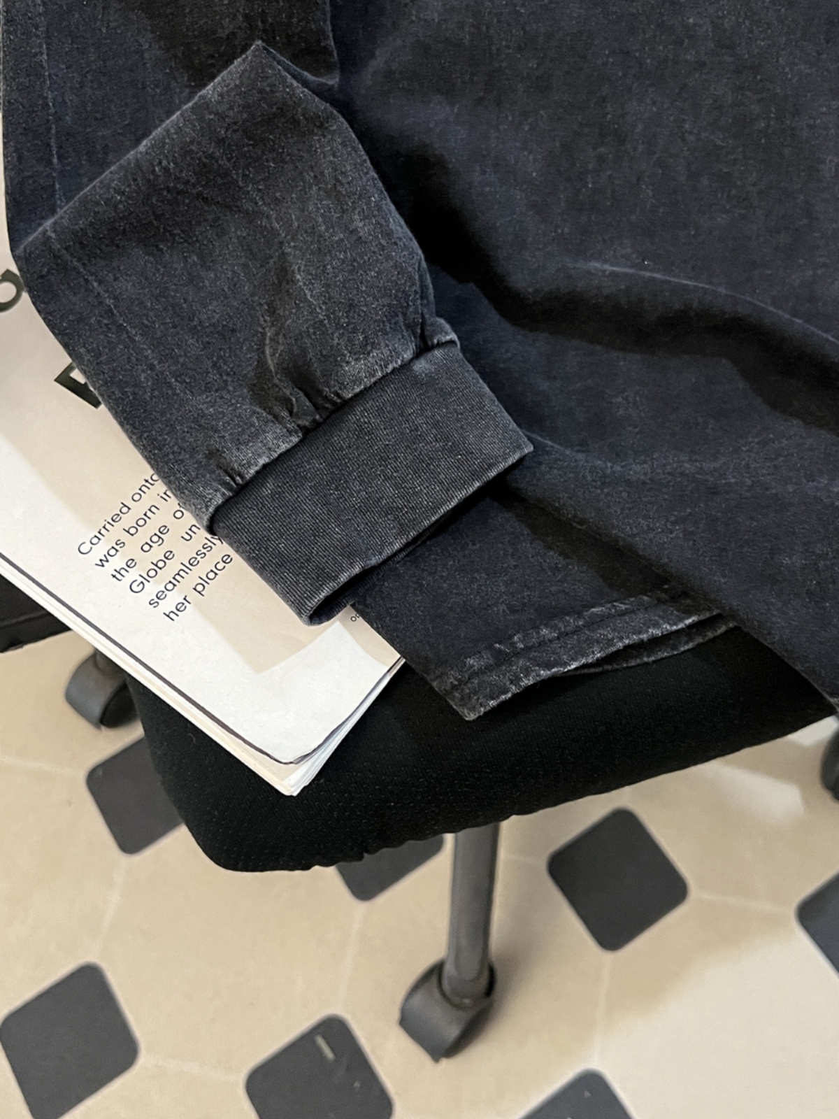 Outlet Washed Long Sleeve T-Sh - Street Fashion Outlet reseña y precio